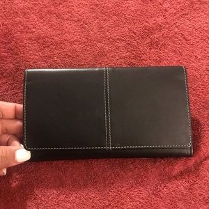 Black Checkbook Wallet